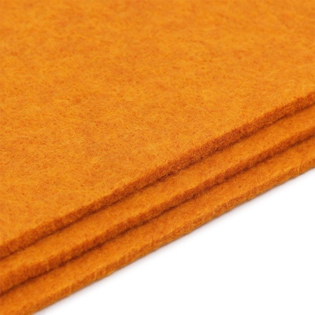 Фетр листовой мягкий, 3.0мм, 20х30см, 3шт/упак Astra&Craft (AF886 светло-оранжевый)