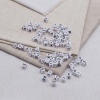 Бусины пластиковые, Англ. алфавит, белые, куб, 6*6мм, 150шт/упак, Astra&Craft