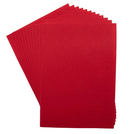 Фетр листовой жесткий, 1.0мм, 20х30см, 12шт/упак Astra&Craft (AF801 алый)