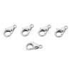 4AR233 Замок для бус карабин 10мм, 5шт/упак, Astra&Craft (Никель)