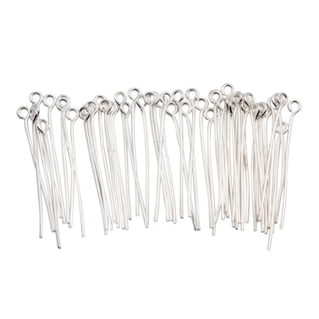 Штифты с петлей 30мм, 50 (+/-5)шт/упак, Astra&Craft (серебро)