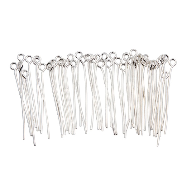 Штифты с петлей 30мм, 50 (+/-5)шт/упак, Astra&Craft (серебро)