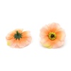 AR446 Набор декоративных цветов, 4см 4 шт/упак (7 апельсин)