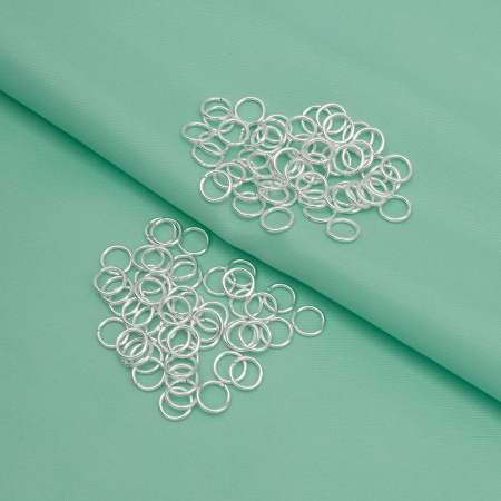 OTH1510 Кольцо соединительное , 0,8*7мм, 30шт/уп (серебро)