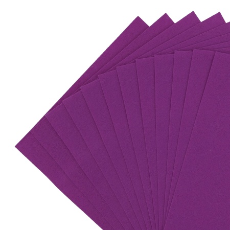 Фетр листовой жесткий, 1.0мм, 20х30см, 12шт/упак Astra&Craft (AF880 фиолетовый)