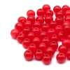 2008 Бусины пластиковые, полупроз., цветные, круглые, 8мм, 20гр, 70(+/-5)шт/упак, Astra&Craft (AD049 красный)