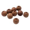 4AR395 Бусины деревянные, кокосовое дерево, круглые, 20мм, 18гр, Astra&Craft