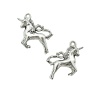 4AR2076 Подвеска металлическая единорог, 27*20 мм, 2 шт/упак, Astra&Craft (серебро)
