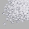 Бусины пластиковые, акрил, в цвете с белой сердцевиной, граненый куб, 8мм, 500гр, Astra&Craft (прозрачный)