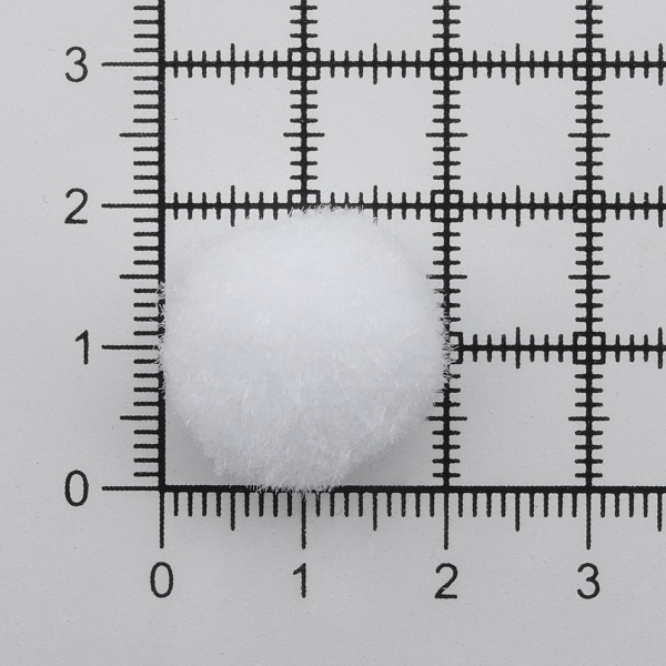 Помпоны декоративные 20мм, 50шт/упак, Astra&Craft (PA-001 белый)
