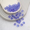 2024 Бусины пластиковые, акрил, прозрач. в цвете, граненые круглые, 10мм, 25гр, Astra&Craft (30 синий)
