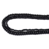 Бусины стеклянные на нитке, граненые, рондели, 3 нити длиной 38(+/-1)см микс 2.3.4мм, Astra&Craft (2 черная керамика)