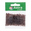 Бисер, (стекло), 11/0, упак./20 гр., Astra&Craft (904 коричневый/прозрачный)