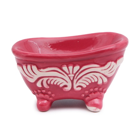 Подставка декоративная Ванна 7х4 см (малиновый)