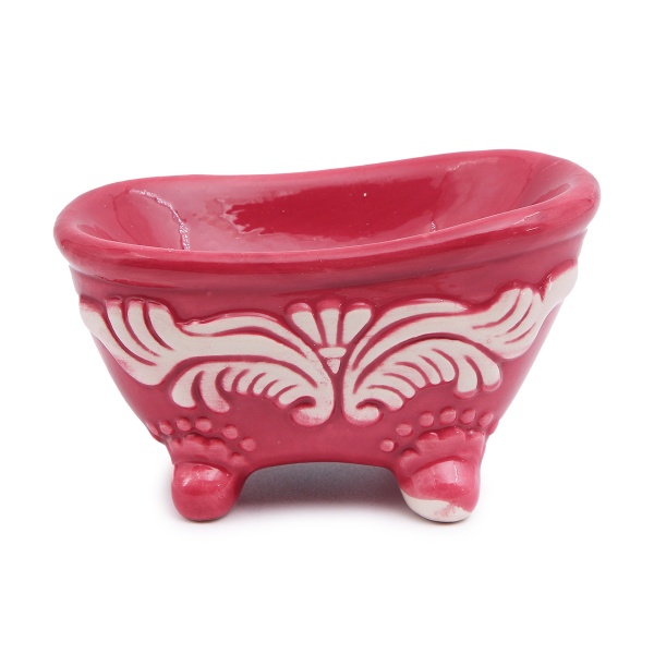 Подставка декоративная Ванна 7х4 см (малиновый)