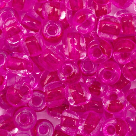 Бисер Astra&Craft 6/0, 15г (139 цикламен/прозр.с цвет.центром)