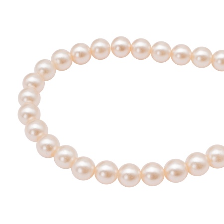 LY-264 Бусины пластиковые, 'жемчуг', цветные, круглые, 8мм, 500гр, Astra&Craft (A42 молочный)