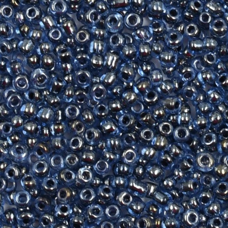Бисер, (стекло), 11/0, упак./20 гр., Astra&Craft (2226 синий/прозрачный с цветным центром, глянцевый)