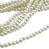 Бусины стеклянные на нитке, 6 мм, длина 40 см, Astra&Craft (SA-06 жемчужный)