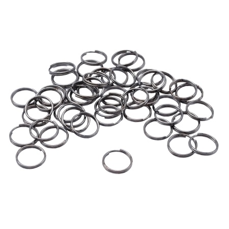 4AR257/258 Кольцо соединительное двойное, 10мм, 50шт/упак, Astra&Craft (Черный никель)