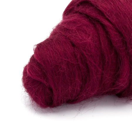 Шерсть для валяния полутонкая, 50 гр., Astra&Craft (047 бордо)