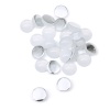 Полубусины пластиковые, 'желейные', полупрозрачные в цвете, 8мм, 25шт/упак, Astra&Craft (J2 белый)