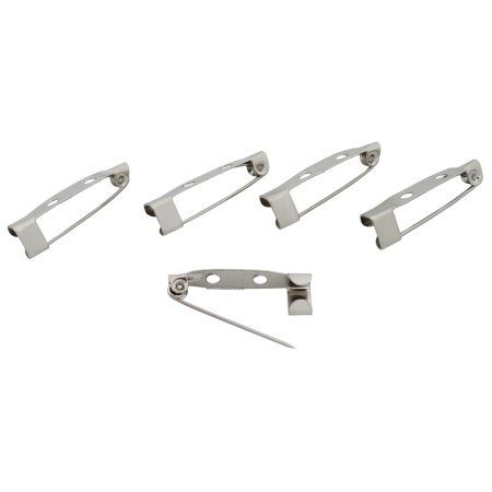 Булавка основа для броши, 25мм, 5 шт/уп, Astra&Craft (никель)