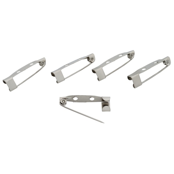 Булавка основа для броши, 25мм, 5 шт/уп, Astra&Craft (никель)