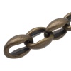 5766 Цепь, 10см, размер звена 27х14мм (латунь)