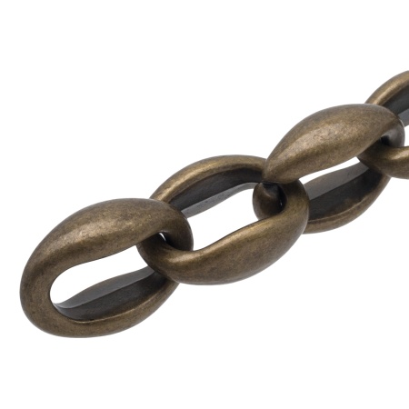 5766 Цепь, 10см, размер звена 27х14мм (латунь)
