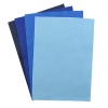 Фетр листовой мягкий ассорти, 1.0мм, 20х30см, 4шт/упак, Astra&Craft (8 темно-синий,василек,голубой,светло-голубой)