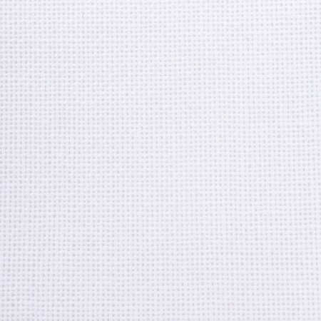 7845(8025) Ткань для вышивания равномерка, цвет белый, 30ct, 50% п/э, 50% хлопок, 49*50см, Astrra&Craft