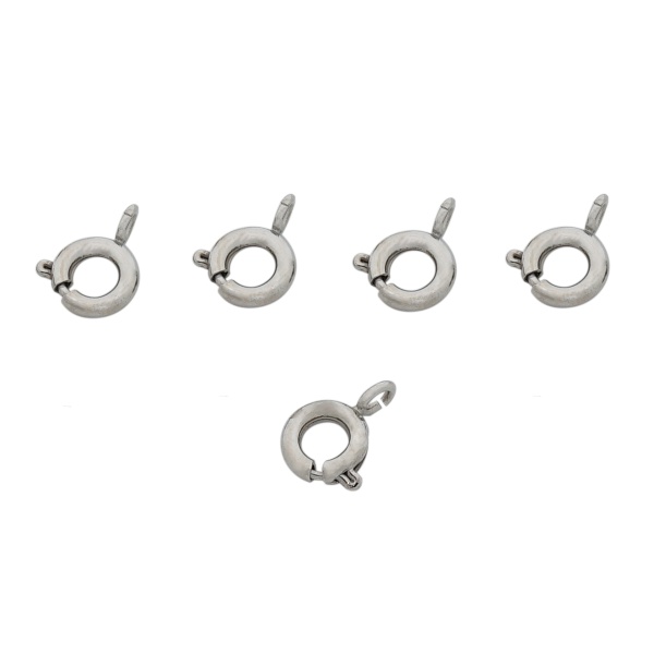 4AR239 Замок для бус кольцо 6мм, 5шт/упак, Astra&Craft (Никель)