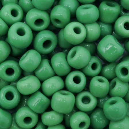 Бисер Astra&Craft 6/0, 15г (47 св.зелёный/непрозр.)