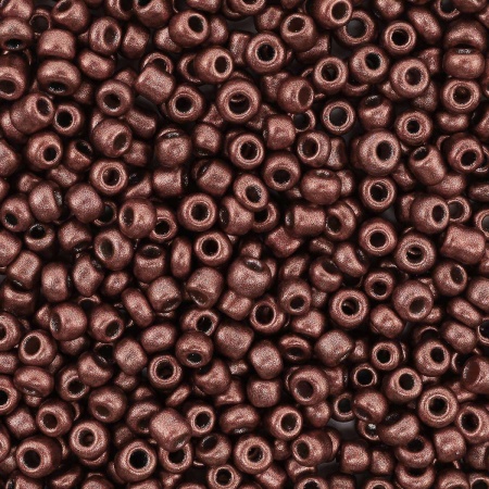 Бисер, (стекло), 11/0, упак./20 гр., Astra&Craft (M917 терракот/непрозрачный, матовый)