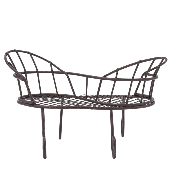 KB2291 Металлическая скамейка, корич. 11*5,5*3*7см Astra&Craft