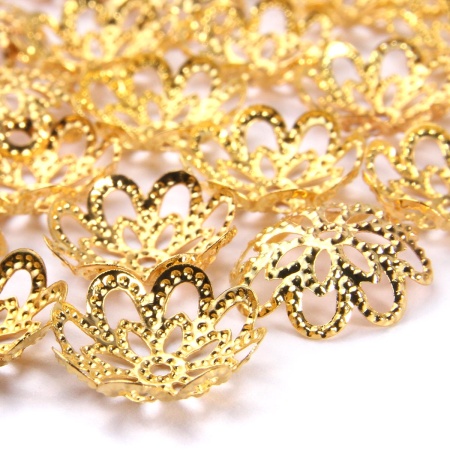 Шапочка декоративная FIN0944, d-12мм, 30 шт/уп (золото)