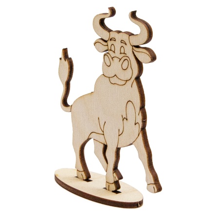 L-1420 Деревянная заготовка на подставке 'Бычок. Играем' 9*7*2,4 Astra&Craft