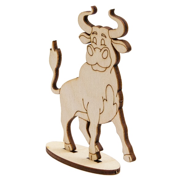 L-1420 Деревянная заготовка на подставке 'Бычок. Играем' 9*7*2,4 Astra&Craft