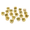 ЗЦ017НН66 Хрустальные стразы в цапах круглые (золото) цитрин 6х6 мм, 20 шт/упак. Astra&Craft