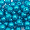 Бусины пластиковые, 'жемчуг', цветные, круглые, 8мм, 25гр, Astra&Craft (030 NL морская волна)