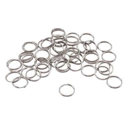 4AR257/258 Кольцо соединительное двойное, 10мм, 50шт/упак, Astra&Craft (Никель)