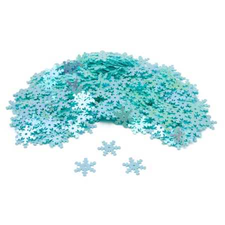 Пайетки 'снежинки' 13мм, Astra&Craft 10г (17 св.-бирюзовый)