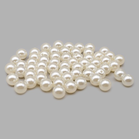 Бусины пластиковые, 'жемчуг', цветные, круглые, 12мм, 50гр, Astra&Craft (003 NL телесный)