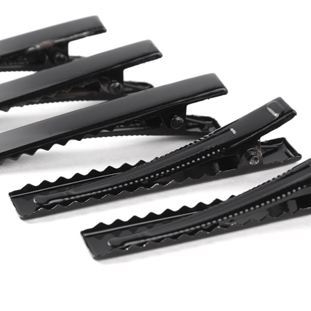 4AR081 Основа для заколки крокодил, черная 5см, 5 шт/упак, Astra&Craft