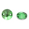 РИ003НН10 Хрустальные стразы пришивные круглые, зеленые 10мм, 10шт/упак Astra&Craft