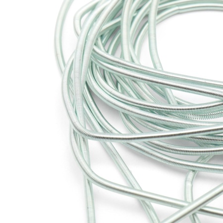 КМ013НН1 Канитель гладкая матовая Светло-бирюзовый 1 мм 5 грамм +/- 0,1 гр.