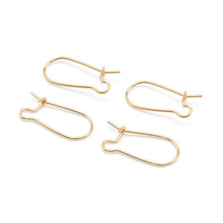 OTH1514 Основа 'Крючок с замком' , 0,7*17,8*9,8мм, 4шт/уп (золото)