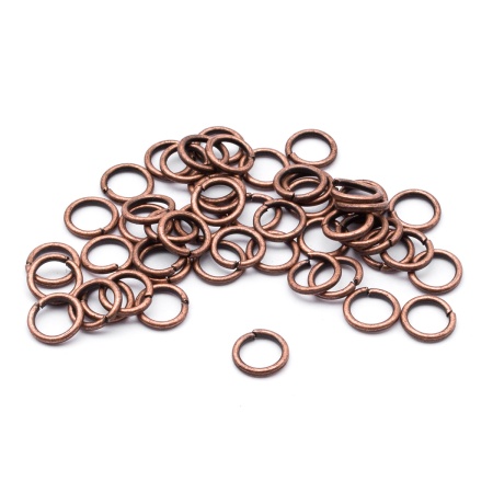 4AR241/242/243 Кольцо соединительное 0,9*6мм, 50шт/упак, Astra&Craft (медь)