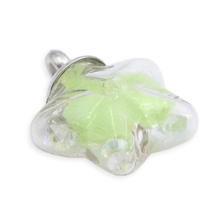 66871-6 Подвеска звезда, зеленая Astra&Craft